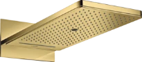 POMME DE DOUCHE AXOR SHOWERSOLUTIONS 250 MM - 580 MM o polished gold optic modele mural 3 jet - set de finition
