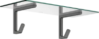 PORTESERVIETTES AXOR brushed black chrome