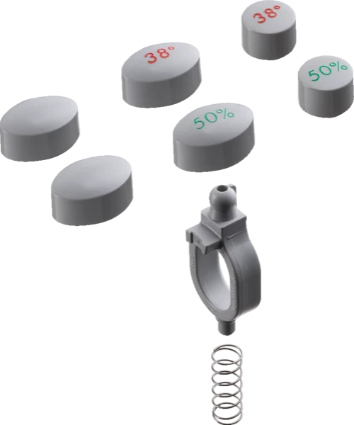 Hansgrohe ET bouton poussoir pour thermo hg132410
