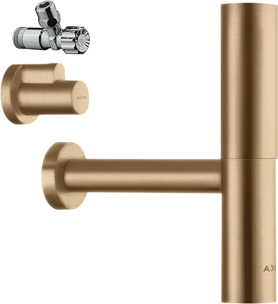 Axor Flowstar siphon laiton brossé