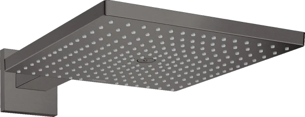 Hansgrohe Raindance E 300 tête de douche 1jet EcoSmart avec bras de douche - modèle mural - Brushed Black Chrome