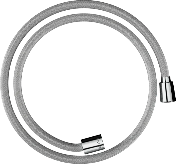 Axor ShowerSolutions textile flexible 1/2 x 1250 mm - chrome - avec écrou conique et cylindrique