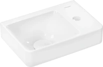 Hansgrohe Xelu Q lave-mains avec tablette droite 360 x 250 mm - blanc SmartClean - avec trou de robinet - sans trop-plein