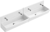 Villeroy & Boch O.Novo lavabo collectif 1000 x 425 mm - blanc - porcelaine - sans trou de robinet - sans trop-plein
