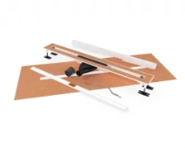 Carrodrain Cayman rigole de douche avec grille 700 mm - White - hauteur d'encastrement 60 mm - débit 31 l/min