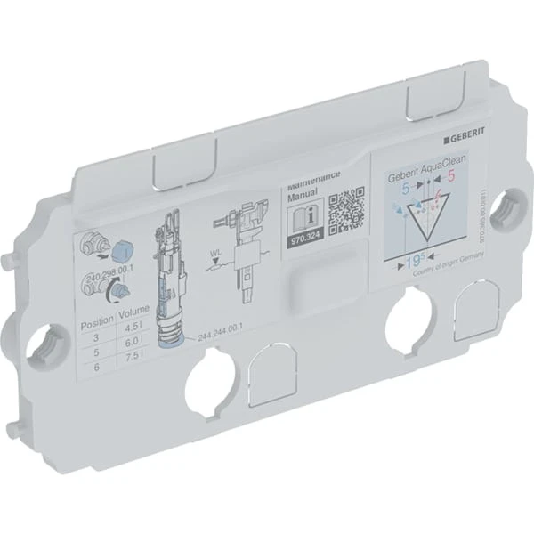 Geberit Omega plaque de protection réservoir encastré