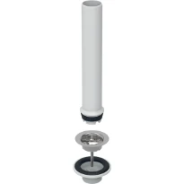 Bonde Geberit avec tube de trop-plein - pour déversoir - 6/4