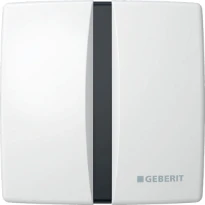 Commande d’urinoir Geberit à déclenchement électronique du rinçage - alimentation par le réseau - plaque de recouvrement en zinc moulé sous pression - Blanc alpin