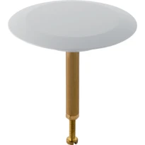 Bouchon de bonde Geberit pour garniture de baignoire avec filetage rond - Chromé brillant