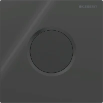 Geberit type 01 Commande d’urinoir à déclenchement électronique du rinçage, alimentation par piles, ronde: Noir foncé RAL 9005