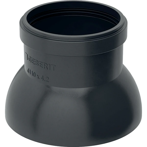 Geberit PE beschermkraag voor verluchtingsstandleiding 90 mm - Zwart