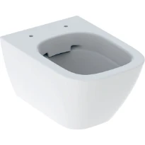 WC suspendu à fond creux Geberit Smyle Square - compact - forme fermée - Rimfree