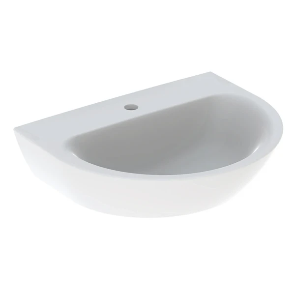 Geberit Renova wastafel 600 x 480 mm - wit KeraTect - met kraangat - zonder overloop