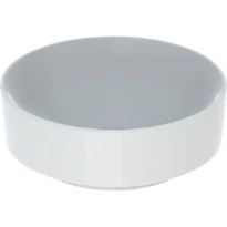 Geberit VariForm lavabo à poser rond 400 mm - blanc KeraTect - sans trou de robinet - sans trop-plein