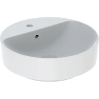 Geberit VariForm lavabo à poser rond 450 mm - blanc - avec trou de robinet - avec trop-plein