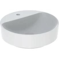 Geberit VariForm lavabo à poser rond 450 mm - blanc - avec trou de robinet - sans trop-plein