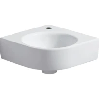 Geberit Renova Compact lave-mains d'angle 450 x 395 mm - blanc - avec trou de robinet - sans trop-plein