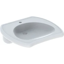 Geberit Vitalis lavabo pour les personnes handicapées 550 x 550 mm - blanc - avec trou de robinet - sans trop-plein
