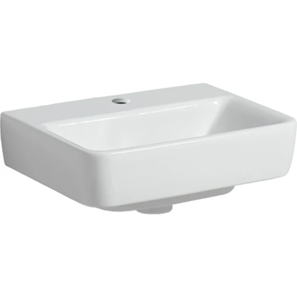 Geberit Renova Plan handenwasser 450 x 340 mm - wit - met kraangat - zonder overloop