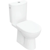 Geberit Selnova Set de WC au sol à fond creux avec réservoir à poser, sortie verticale, avec siège de WC