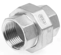 STD Inox 316 330 raccord union 3-pièces joint plat  FF 1/4 x 1/4 (sachet 10st)