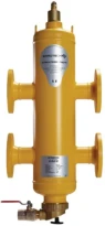 Spirotech SpiroCrosslucht & vuilafscheider met magneet DN 065 Flens P max. 10 bar T max. 110 °C