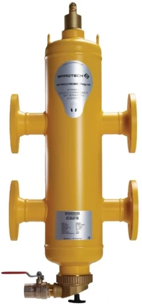 Spirotech SpiroCrosslucht & vuilafscheider met magneet DN 065 Flens P max. 10 bar T max. 110 °C