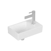 Villeroy & Boch Avento lave-mains 360 x 220 mm - Stone White CeramicPlus - avec trou de robinet droite - sans trop-plein
