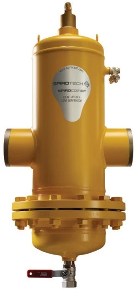 Spirotech SpiroCombi lucht & vuilafscheider DN 050 Lasaansluiting P max. 10 bar T max. 110 °C