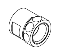 DELABIE Aansluitmof voor hurktoilet Ø28/32