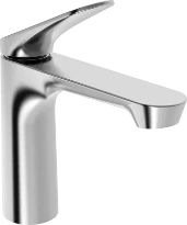 Hansa Hansagenesis Eco mitigeur de lavabo - avec clic-clac - acier brossé