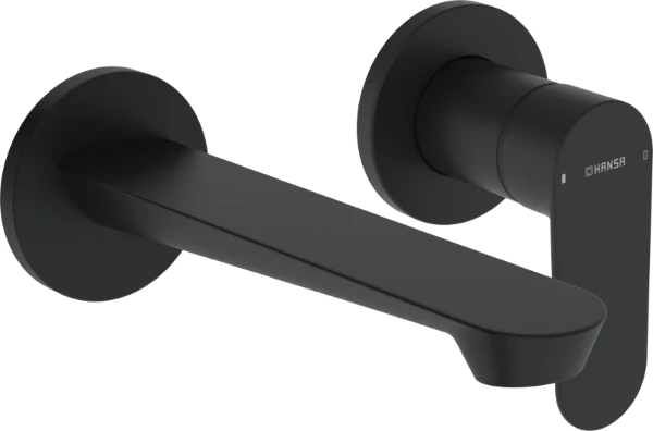 Hansa Hansagenesis kit de finition mitigeur de lavabo encastrable - noir mat