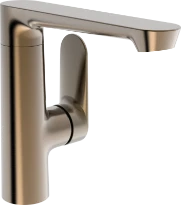 Hansa Hansagenesis mitigeur de lavabo avec poignée latérale - avec clic-clac - bronze brossé