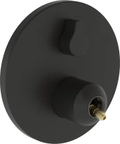Hansa Hansagenesis kit de finition mitigeur encastrable - 2 fonctions - sans levier - noir mat