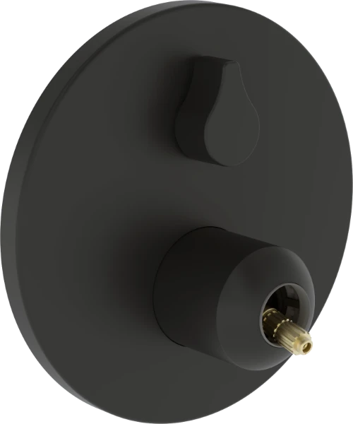 Hansa Hansagenesis kit de finition mitigeur encastrable - 2 fonctions - sans levier - noir mat