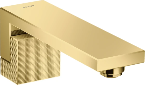 AXOR Edge Bec deverseur coupe diamant Polished Gold Optic