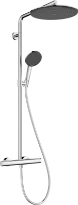 Hansgrohe Raindance Alive S Puro Showerpipe 300 mm 1jet EcoSmart+ avec thermostat Ecostat Element - chromé