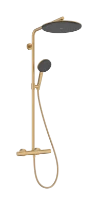 Hansgrohe Raindance Alive S Puro Showerpipe 300 mm 1jet EcoSmart+ avec thermostat Ecostat Element - Brushed Bronze