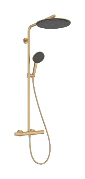 Hansgrohe Raindance Alive S Puro Showerpipe 300 mm 1jet EcoSmart+ avec thermostat Ecostat Element - Brushed Bronze