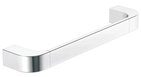 Hewi 800 poignée 300 mm - blanc/chromé avec fixation
