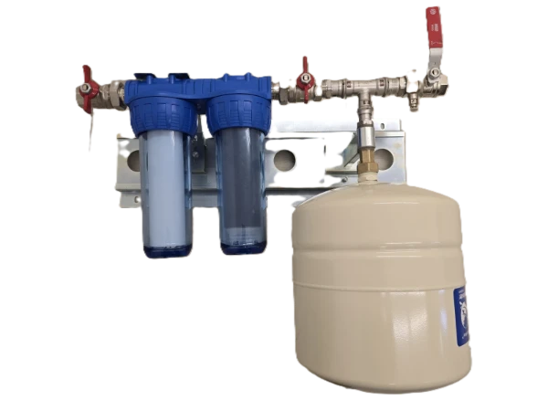 ProOne Alpha Fixflow voorgemonteerd duplex regenwaterfilter met expansievat en bolkraan 4/4