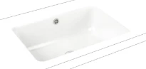 Kaldewei 3190 Cayono lavabo sous plan 596 x 426 - blanc - sans trou de robinetterie - avec trop-plein