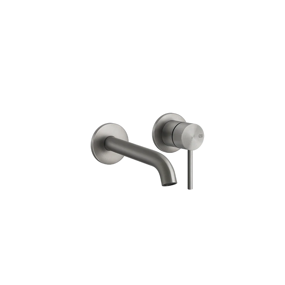Gessi Gessi316 mitigeur lavabo mural sans vidage set de finition - Steel Brushed