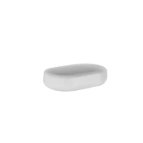Gessi Goccia porte-savon à poser - Matt White Ceramic
