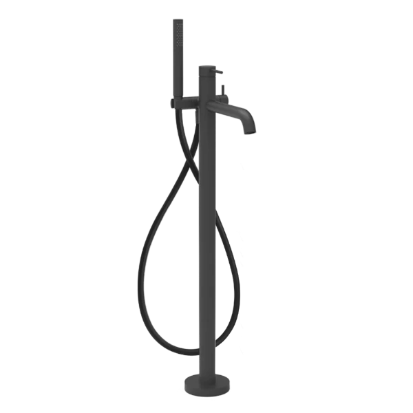 Gessi Gessi316 mitigeur baignoire apparent avec inverseur automatique - noir mat