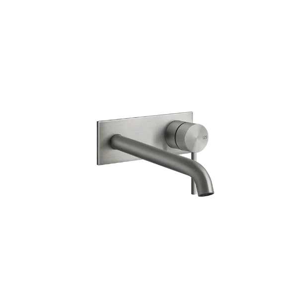 Gessi Gessi316 mitigeur lavabo mural sans vidage set de finition - Steel Brushed