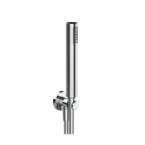 Gessi Emporio Shower set de douche avec sortie coudée mural et douchette anti-calcaire avec flexible 1500 mm - chromé