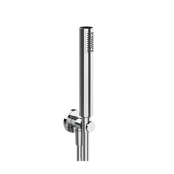 Gessi Emporio Shower set de douche avec sortie coudée mural et douchette anti-calcaire avec flexible 1500 mm - chromé