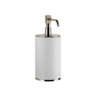 Gessi Venti20 distributeur de savon à poser - Nickel PVD - blanc