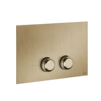 Gessi Inverso plaque de commande pour Geberit Sigma 8 et Sigma 12 - Warm Bronze Brushed PVD